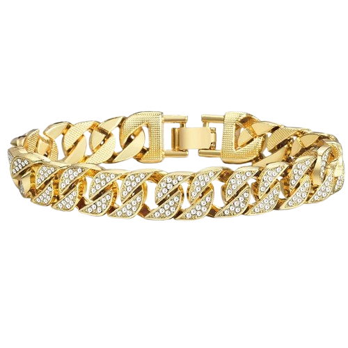 Miami Gold Curb Cuban Bracelet